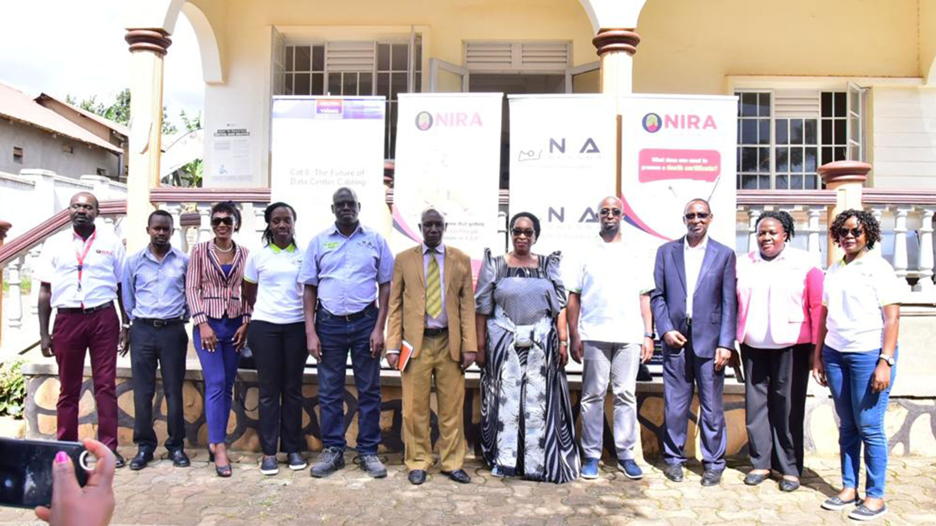 Hon. Joyce Nabbosa Ssebugwawo  inspected made a courtesy visit to NIRA Offices Masaka now connected to internet through RCIP project #RCIP Commissioning