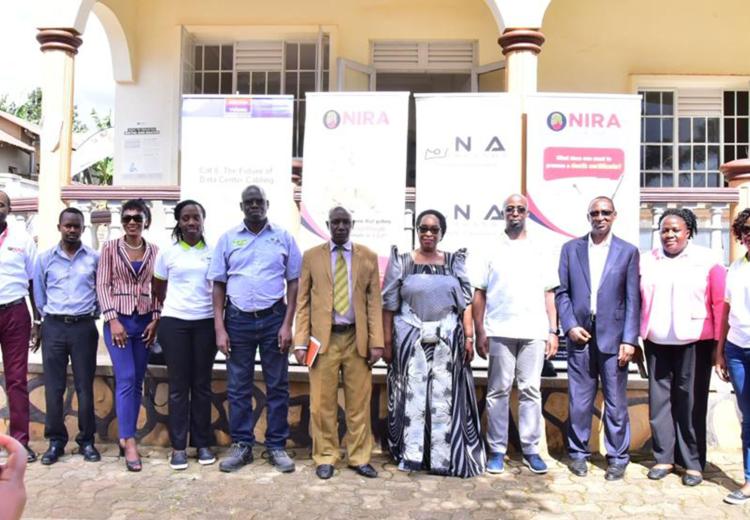 Hon. Joyce Nabbosa Ssebugwawo  inspected made a courtesy visit to NIRA Offices Masaka now connected to internet through RCIP project #RCIP Commissioning